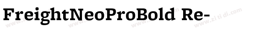FreightNeoProBold Re字体转换